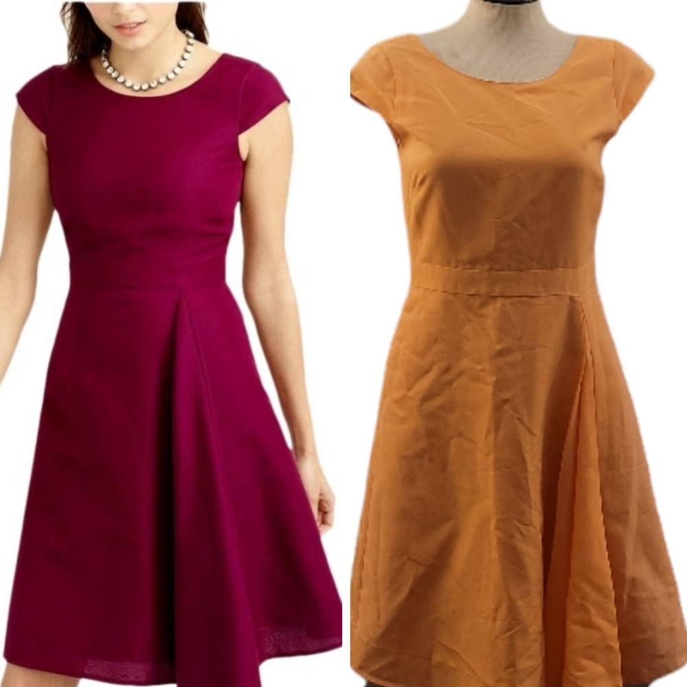 J.Crew Peach Julia Classic Faille Mid-Length Casual Maxi Dress 2